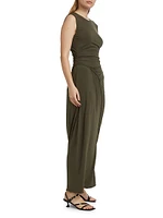 Kimberly Ruched Sleeveless Maxi Dress