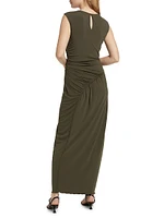 Kimberly Ruched Sleeveless Maxi Dress