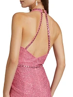 Summer Party Petunia Beaded Gown