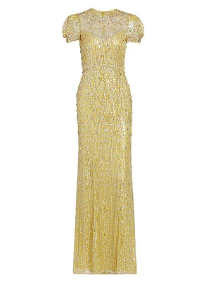 Summer Party Aster Beaded Gown