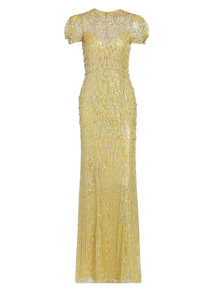 Summer Party Aster Beaded Gown