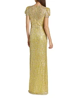 Summer Party Aster Beaded Gown