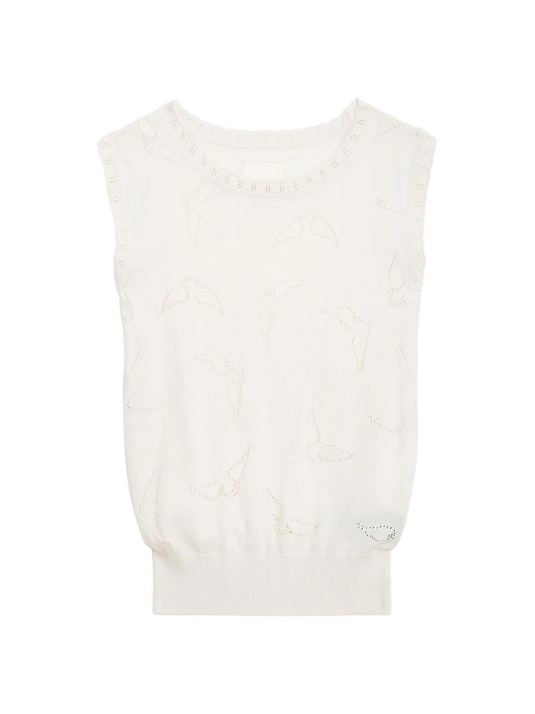 Emmyl Pointelle Wings Tank Top