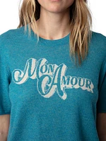 Ida Mon Amour Crystal Cashmere T-Shirt