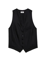 Emaux Satin Vest