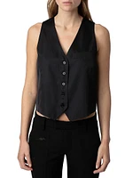 Emaux Satin Vest