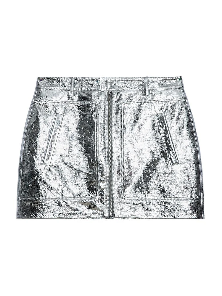 John Cuir Metal Miniskirt