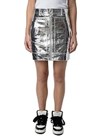 John Cuir Metal Miniskirt