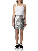 John Cuir Metal Miniskirt