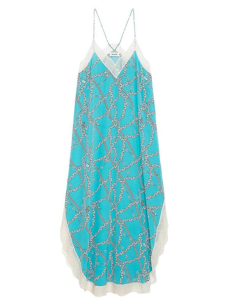 Ristyl Chains Silk Maxi Dress