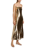 Nalonie Sequined Strapless Dress