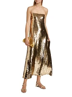 Nalonie Sequined Strapless Dress