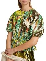 Wills Leafy Floral Cotton Top