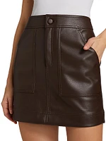 Braden Faux Leather Miniskirt