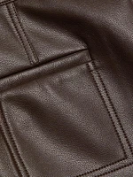 Braden Faux Leather Miniskirt