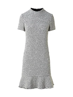 Tweed Flounce Minidress