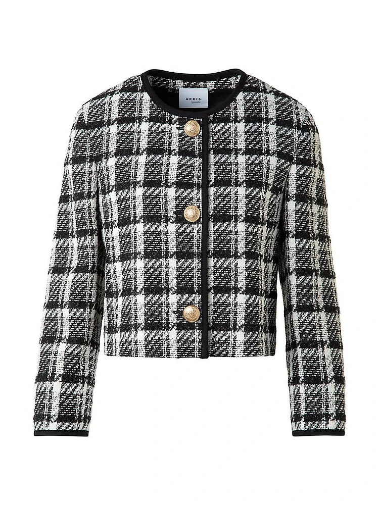 Plaid Tweed Jacket