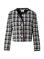 Plaid Tweed Jacket