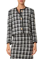 Plaid Tweed Jacket