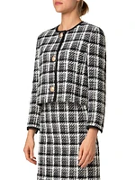 Plaid Tweed Jacket