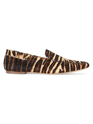 Becks Leopard Calf Hair Loafers