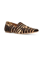 Becks Leopard Calf Hair Loafers