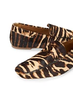 Becks Leopard Calf Hair Loafers