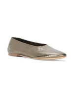 Alba Metallic Leather Ballet Flats