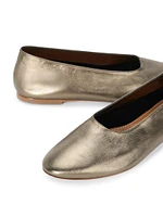 Alba Metallic Leather Ballet Flats