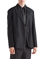 Single-Breasted Wool Jacket