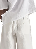 Linen-Blend Bermuda Shorts