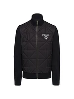 Quilted Re-Nylon and Cashmere Jacket