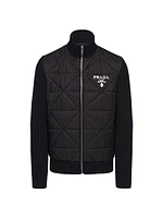 Quilted Re-Nylon and Cashmere Jacket