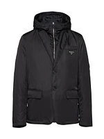 Single-Breasted Re-Nylon Jacket