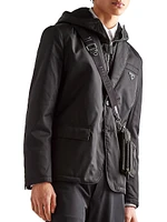 Single-Breasted Re-Nylon Jacket