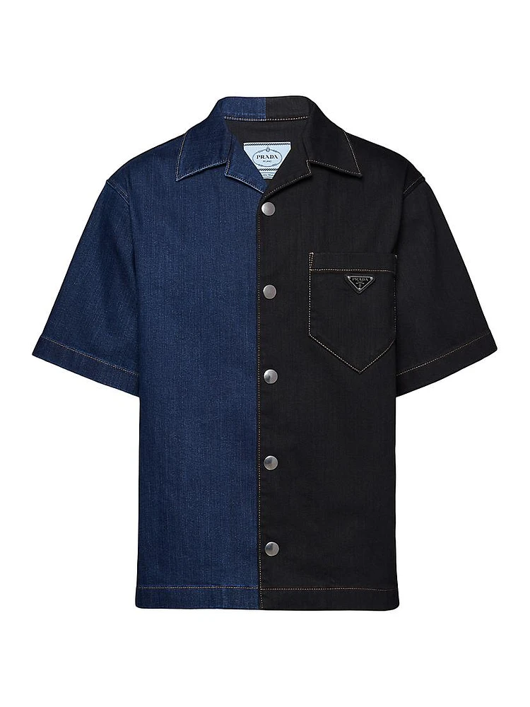 Double Match Denim Shirt