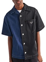 Double Match Denim Shirt