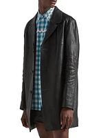 Leather Peacoat