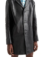 Leather Peacoat