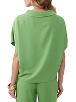 Honeysuckle Rolled Boatneck Top