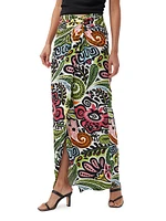 Alodia Tropical Wrap Skirt