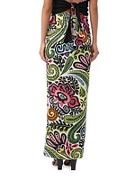 Alodia Tropical Wrap Skirt