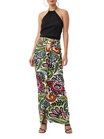 Alodia Tropical Wrap Skirt