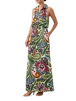 Caribbean Printed Maxi-Dress