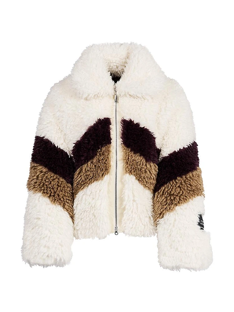 Luna Faux-Shearling Reversible Zip-Front Jacket