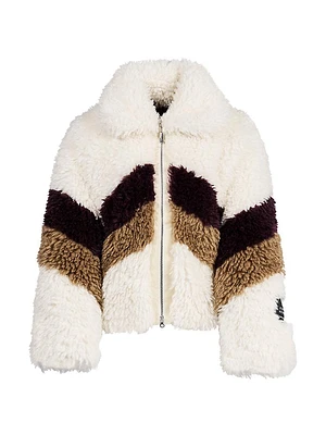 Luna Faux-Shearling Reversible Zip-Front Jacket