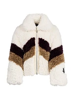 Luna Faux-Shearling Reversible Zip-Front Jacket