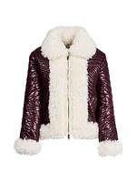 Luna Faux-Shearling Reversible Zip-Front Jacket