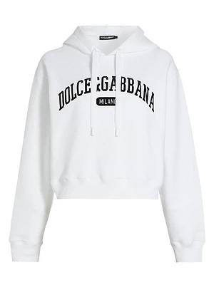 Varsity Logo Crop Hoodie