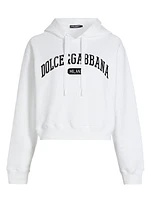 Varsity Logo Crop Hoodie